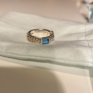 18k Aquamarine Ring